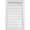 Ekena Millwork Vertical Surface Mount PVC Gable Vent: Functional, w/ 2"W x 1-1/2"P Brickmould Frame, 18"W x 28"H GVPVE18X2802SF - alternate 1